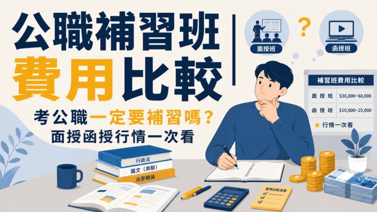 公職補習班費用比較_考公職一定要補習嗎？面授函授一次看